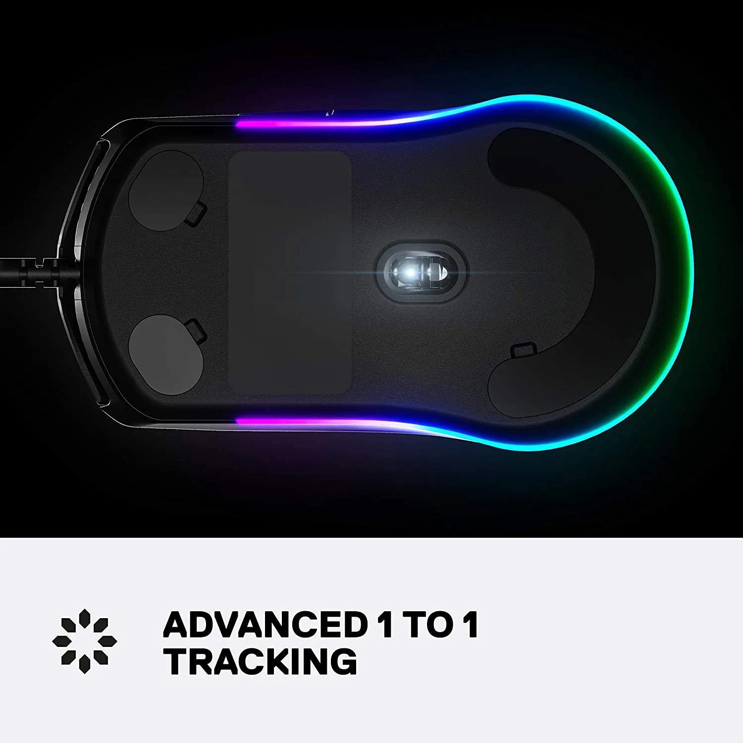 SteelSeries Mouse Rival 3 Gaming Mouse - 8,500 CPI TrueMove Core Optical Sensor - 6 Programmable Buttons - Split Trigger Buttons - Brilliant Prism RGB Lighting