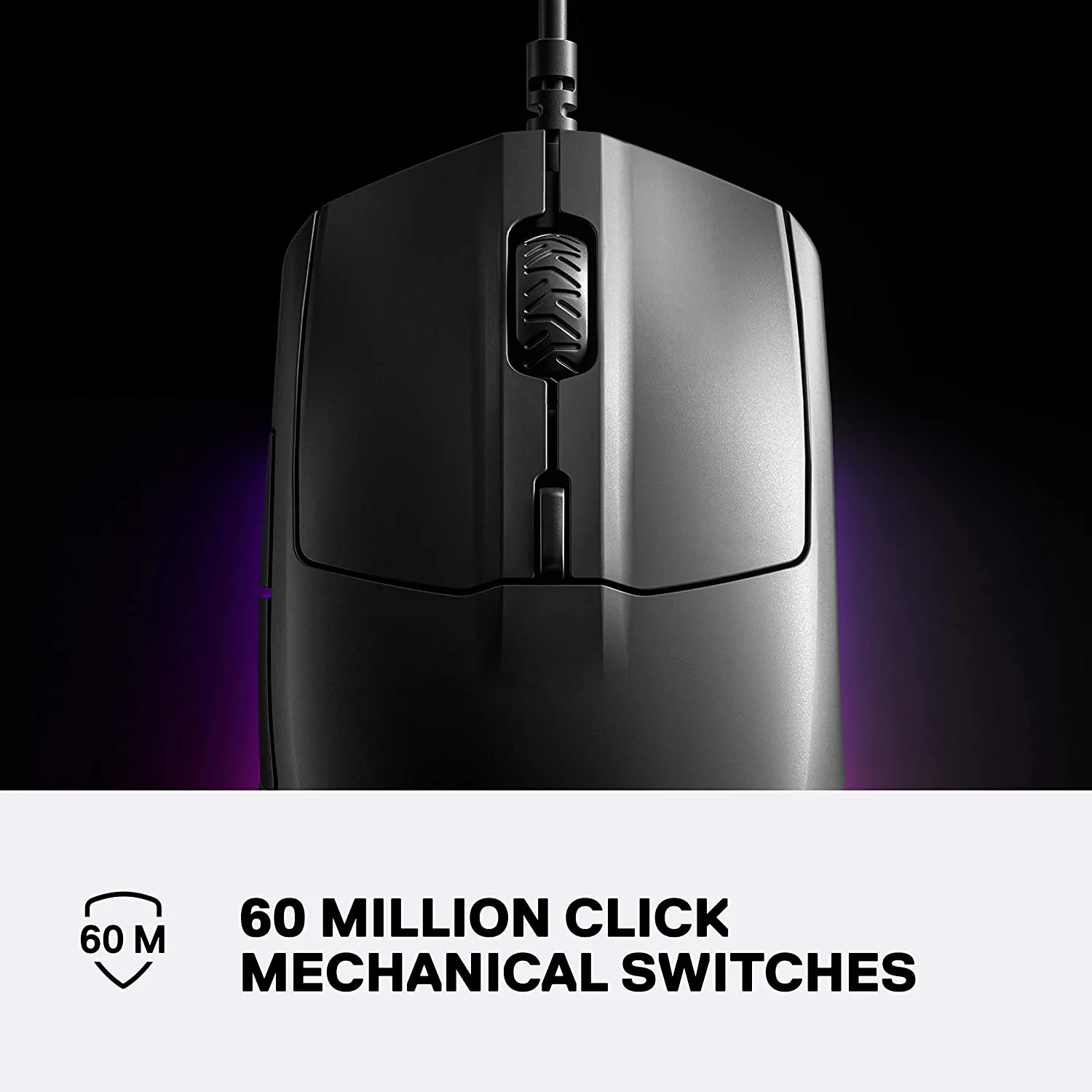 SteelSeries Mouse Rival 3 Gaming Mouse - 8,500 CPI TrueMove Core Optical Sensor - 6 Programmable Buttons - Split Trigger Buttons - Brilliant Prism RGB Lighting