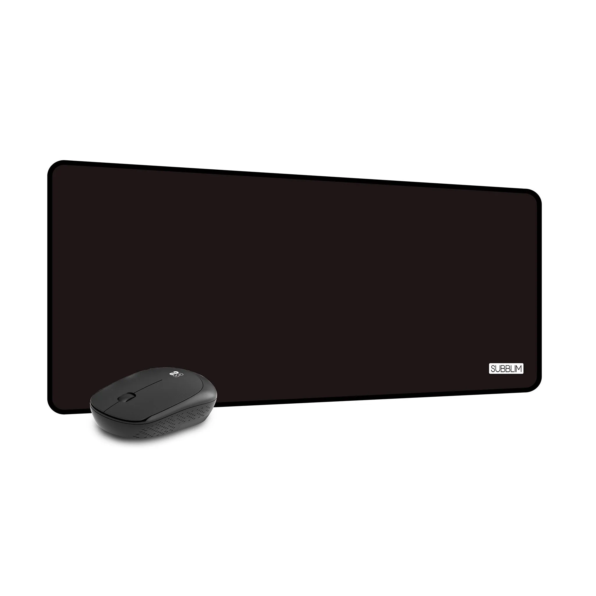 Subblim Mouse Pad Harmony Pack Xl   Wireless Mouse Black Submp-03Hp001