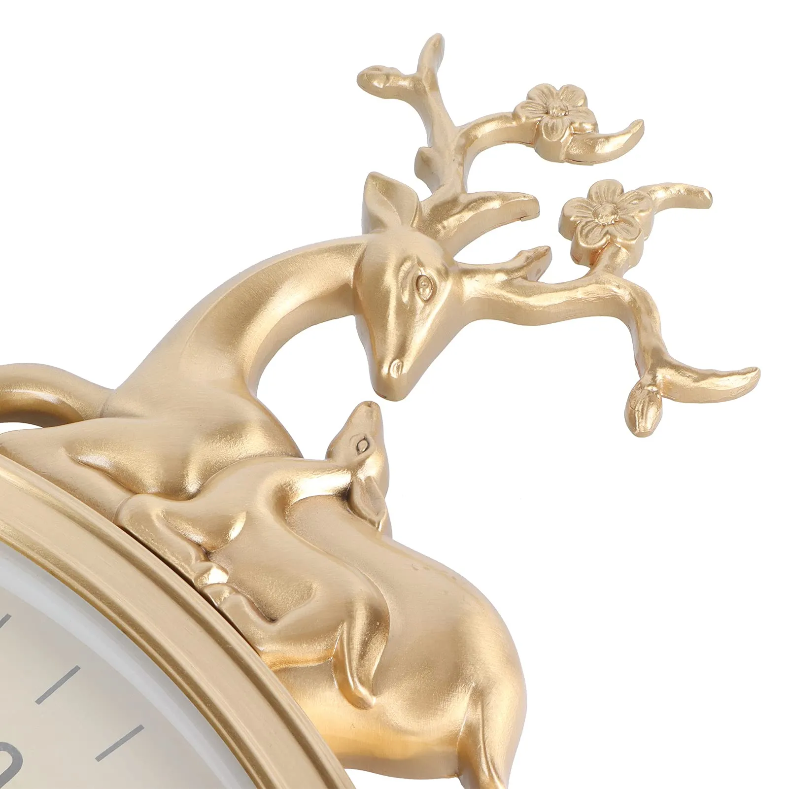 Swing Clock, Deer Shape Wall Clock Simple Style for Living Room for Office