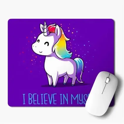 SXV STYLE 'I believe in my self - unicorn' Printed Mouse Pad