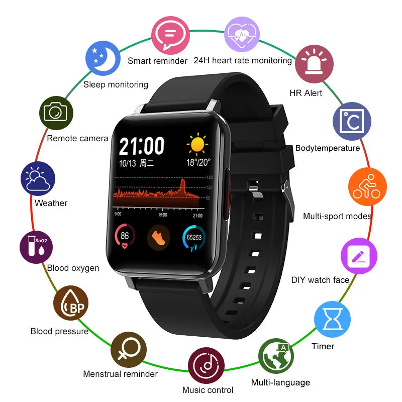 T8 Heart Rate Alert Smart Sport Watch