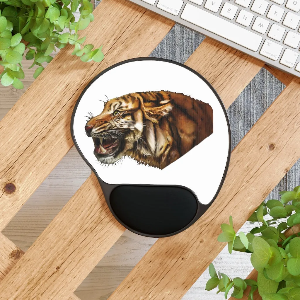 Tiger Mouse Pad With Wrist Rest