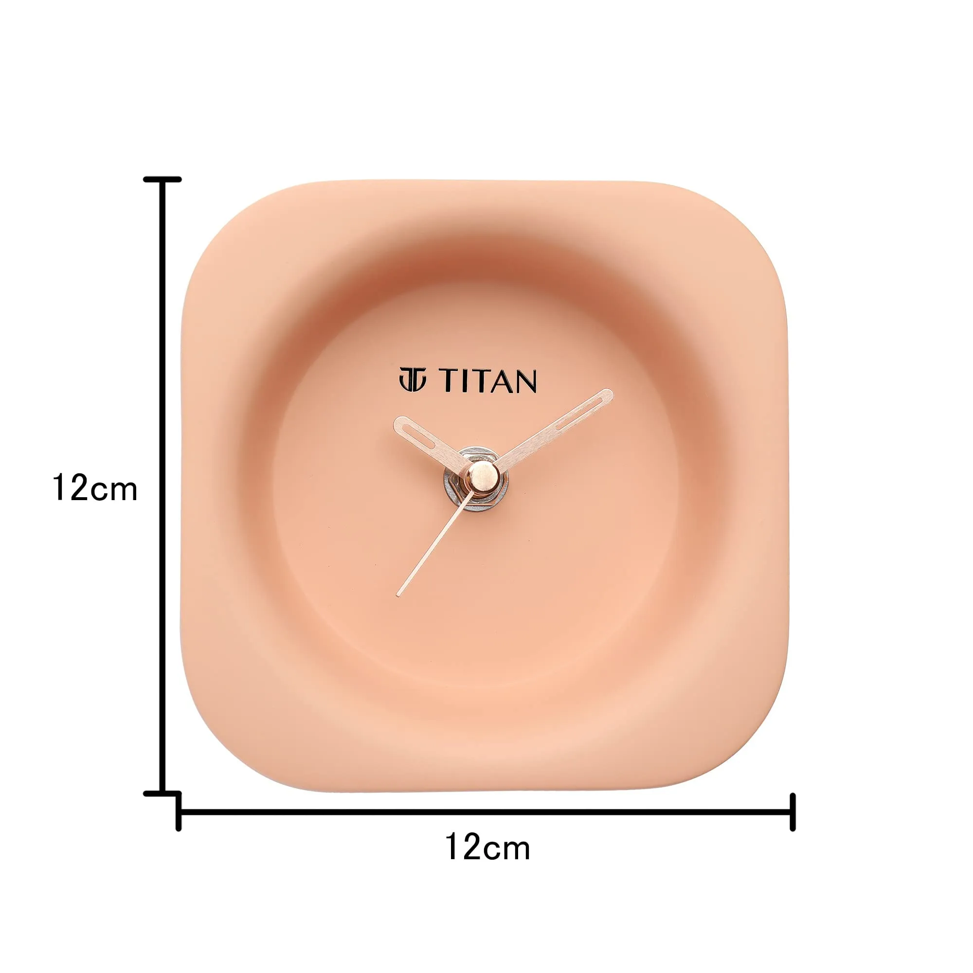 Titan Contemporary Pink Table Clock