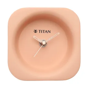 Titan Contemporary Pink Table Clock