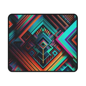 Trippy Geometric Pattern Mouse Pad