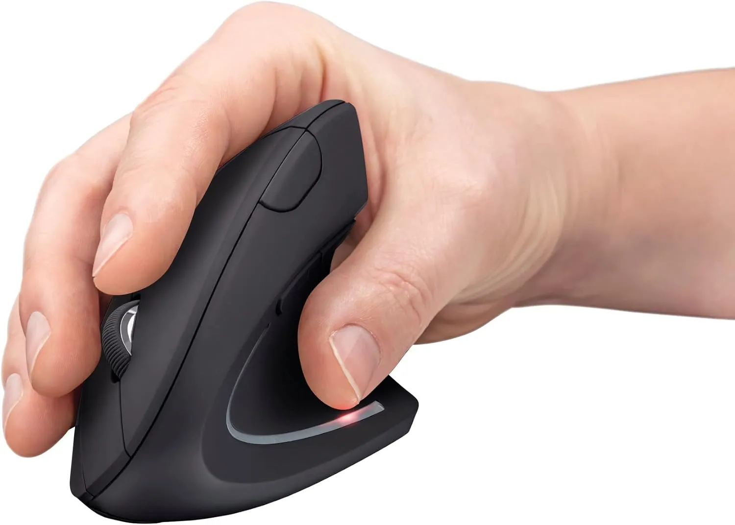 Trust Verto Wireless Ergonomic Mouse - Vertical, 800-1600 DPI, USB Receiver - Black