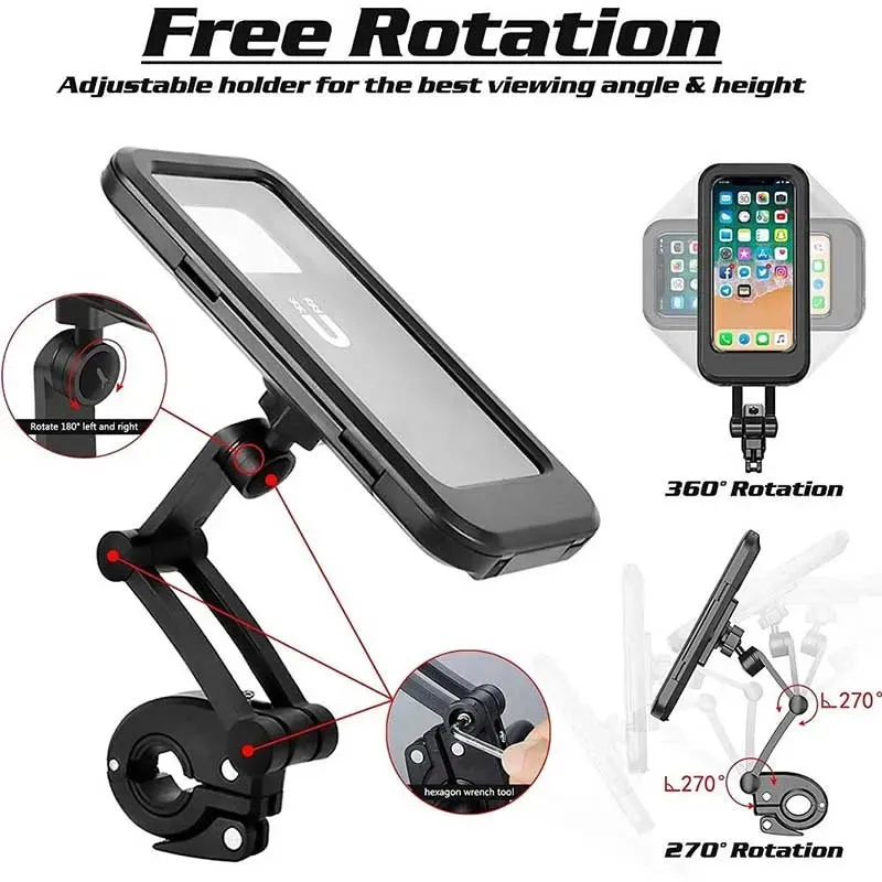 Universal 360 Adjustable Rain Proof Phone Holder