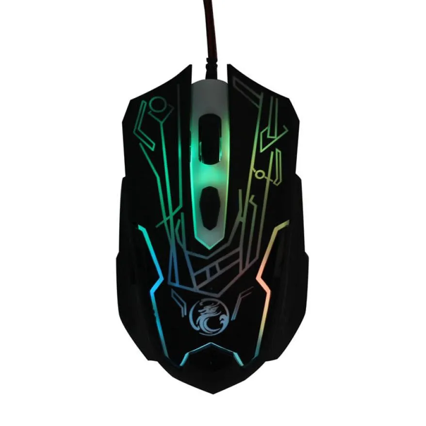 USB Optical Wired Mouse Gaming 6D Button 2000DPI  For Laptop PC