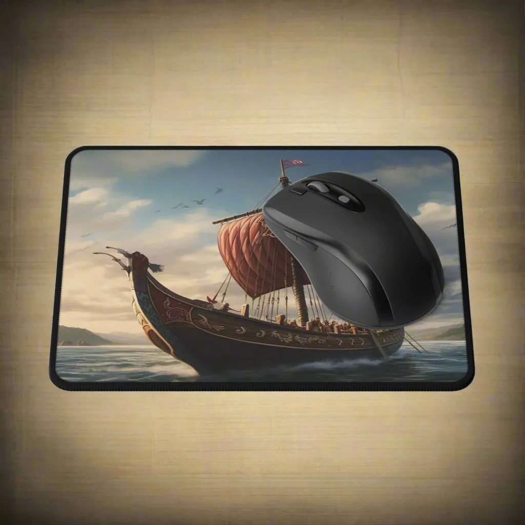 Viking Boat Non-Slip Mouse Pads