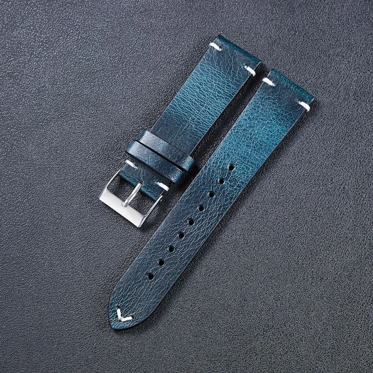 Vintage Oiled Leather Watch Straps Compatible with the Seiko 20mm Range