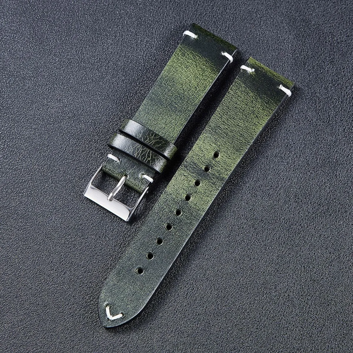 Vintage Oiled Leather Watch Straps Compatible with the Seiko 20mm Range