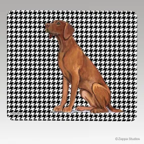 Vizsla Houndstooth Mouse Pad