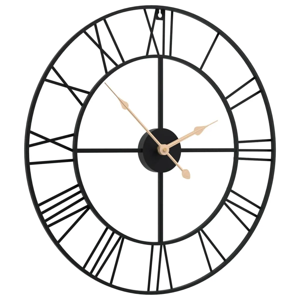 Wall Clock Black Ø50 cm Iron