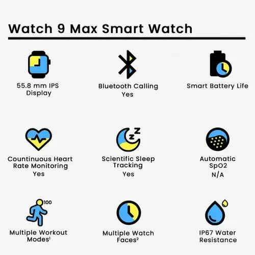 Watch 9 Max Smart Watch (random Colour)