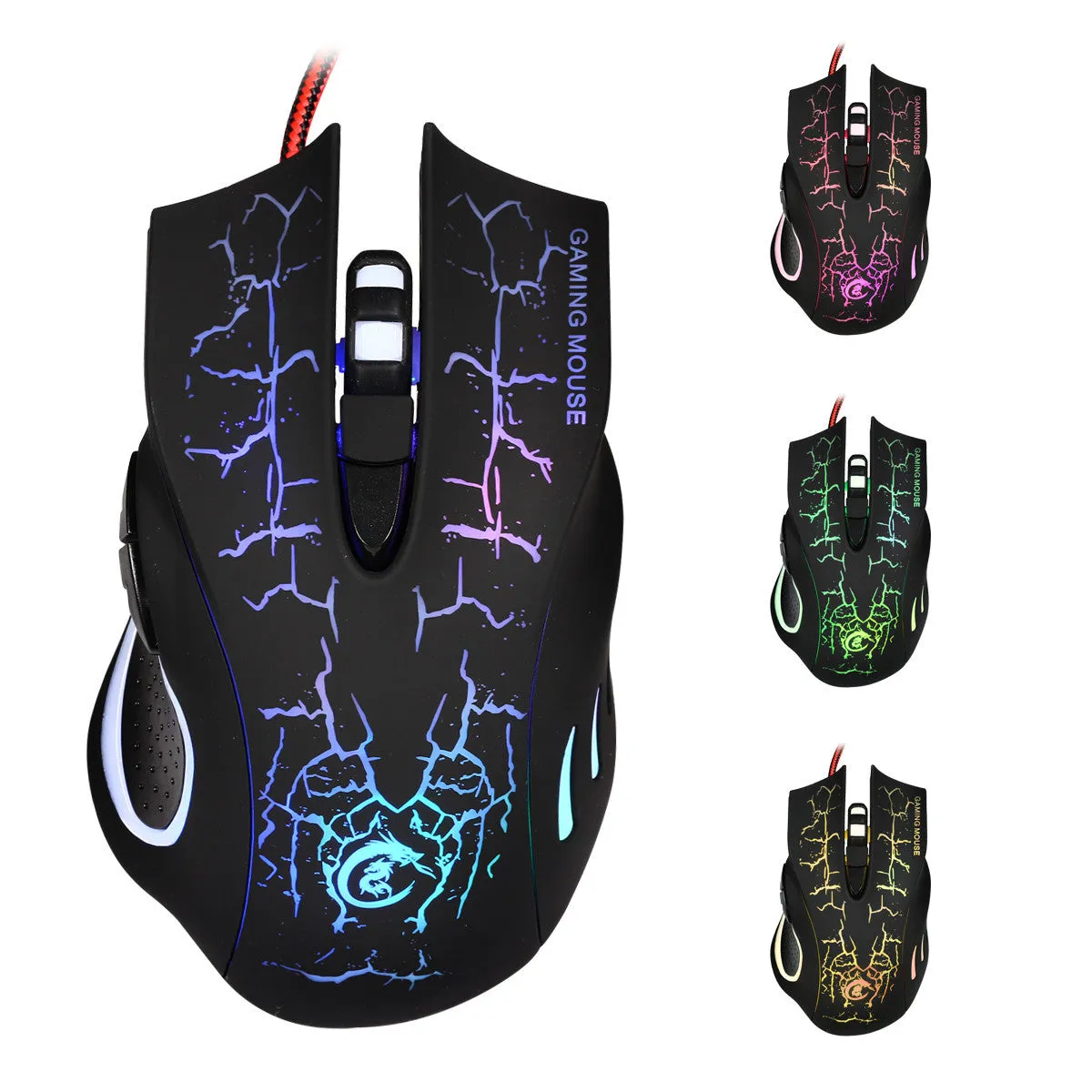 Wired 2.4G LED Gaming  keyboard and Mouse Set