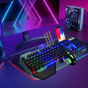 Wireless Gaming Keyboard And Mouse With Rainbow LED 16RGB Backlit