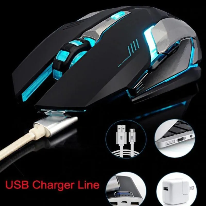 Wireless Silent LED Gaming Mouse