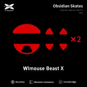 X-Raypad Obsidian Mouse Skates for WLmouse Beast X