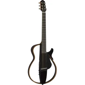 Yamaha SLG200S Steel String Silent Guitar in Translucent Black SLG200STBL