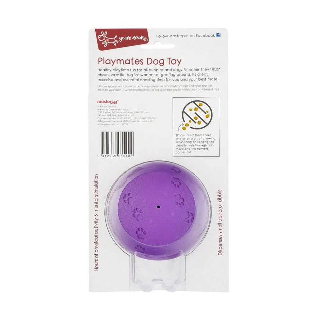 Yours Droolly Entertaineze Treat Ball Dog Toy