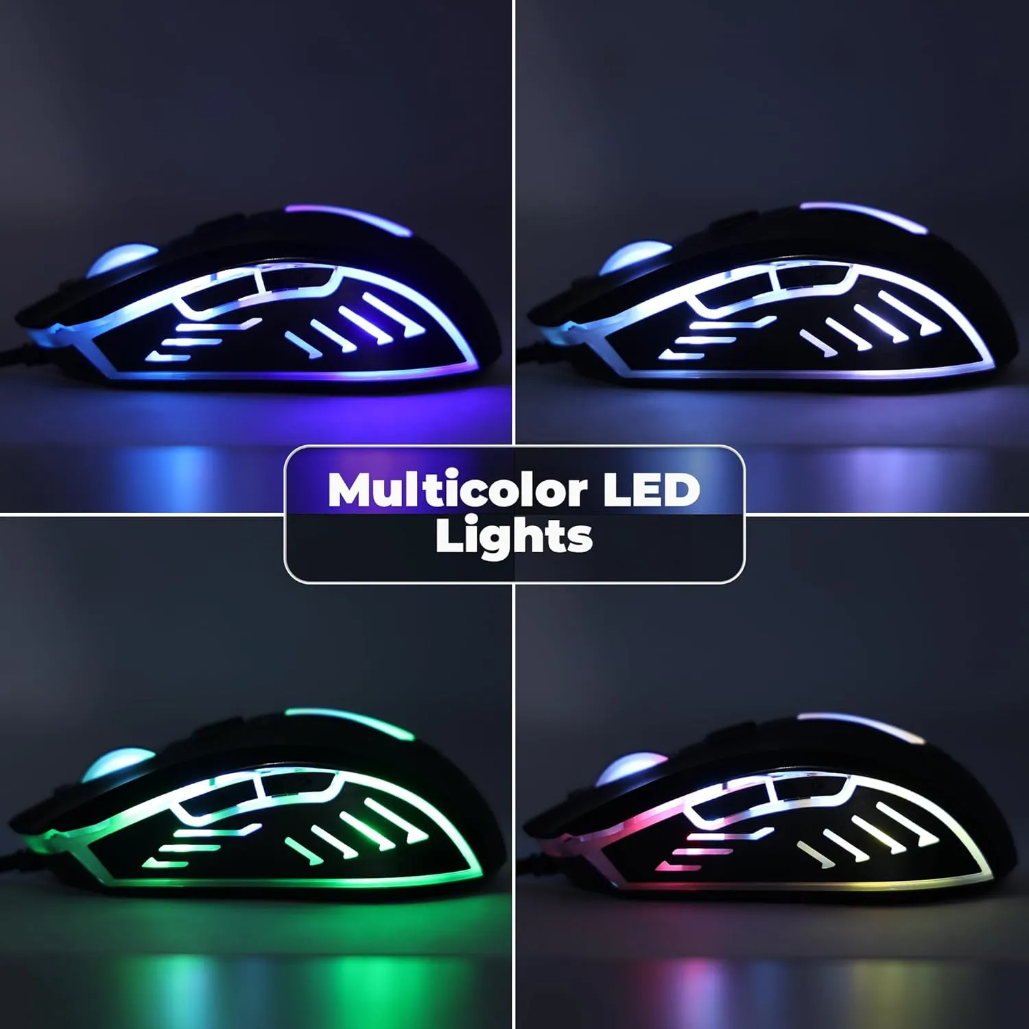 ZEBRONICS Sniper High Precision Wired Gaming Mouse with 6 Buttons, Multicolor LED Lights, DPI Switch with 800/1200/1600/2400 DPI’s