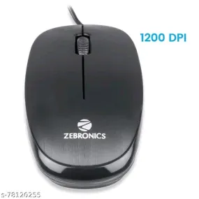 Zebronics Zeb Power Wired USB Mouse - Compact and Stylish Design